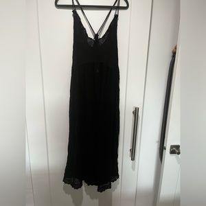 Small black free people slip dress.